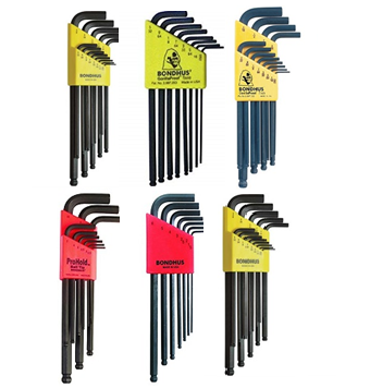 BONDHUS L WRENCH SET ประแจ L หัวบอล ยาว 8,12,13,10,7,6,9,15