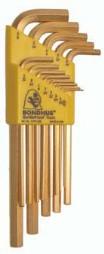 BONDHUS L WRENCH SET ประแจ L สีทอง หัวเหลี่ยม ยาว แบบชุด  