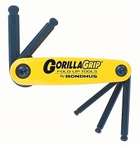 BONDHUS HEX WRENCH SET ประแจหกเหลี่ยม แบบพับ 5 ตัวชุด หุน