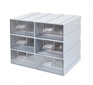 SPARE PART BOX กล่องอะไหล่พลาสติก #007-3 (6 ช่อง/ชุด) 