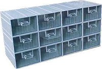 SPARE PART BOX กล่องอะไหล่พลาสติก #007-4 (12 ช่อง/ชุด) 