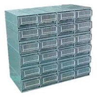 SPARE PART BOX กล่องอะไหล่พลาสติก #007-9 ( 24 ช่อง/ชุด) 