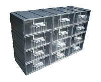 SPARE PART BOX กล่องอะไหล่พลาสติก #701-9A (12 ช่อง/ชุด) 
