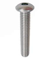 สกรูหัวจมกลมสแตนเลสเกลียวมิล M12 X 30MM 