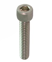 สกรูหัวจมสแตนเลสเกลียวมิล 304 M16X35MM 
