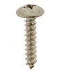 สกรูเกลียวปล่อยหัวกระทะสแตนเลส JT M 5 X 10 MM